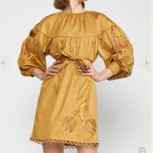 Cynthia Rowley Tulip Embroidered Mini Dress NWT